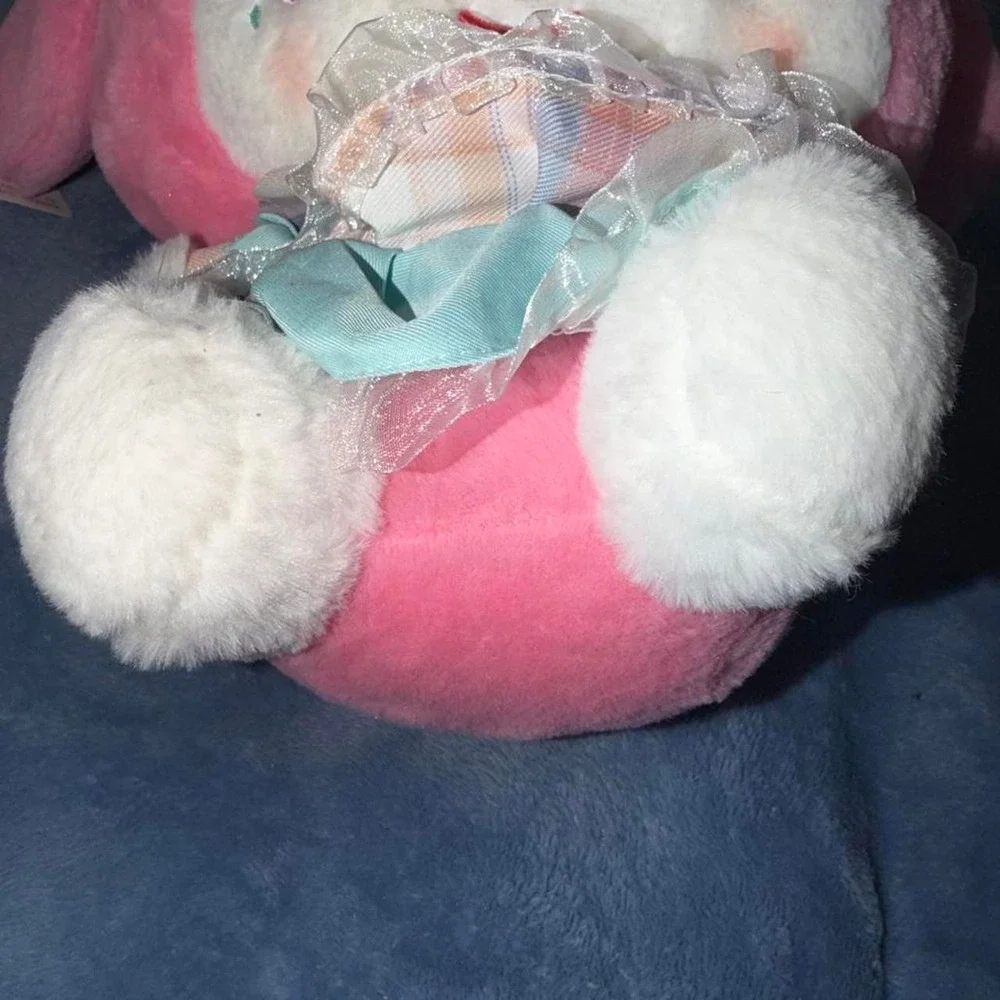 My Melody plushie with cute bow and ribbon details